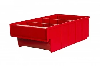 Ящик ДиКом пластиковый Б 300х185х100 (красный)